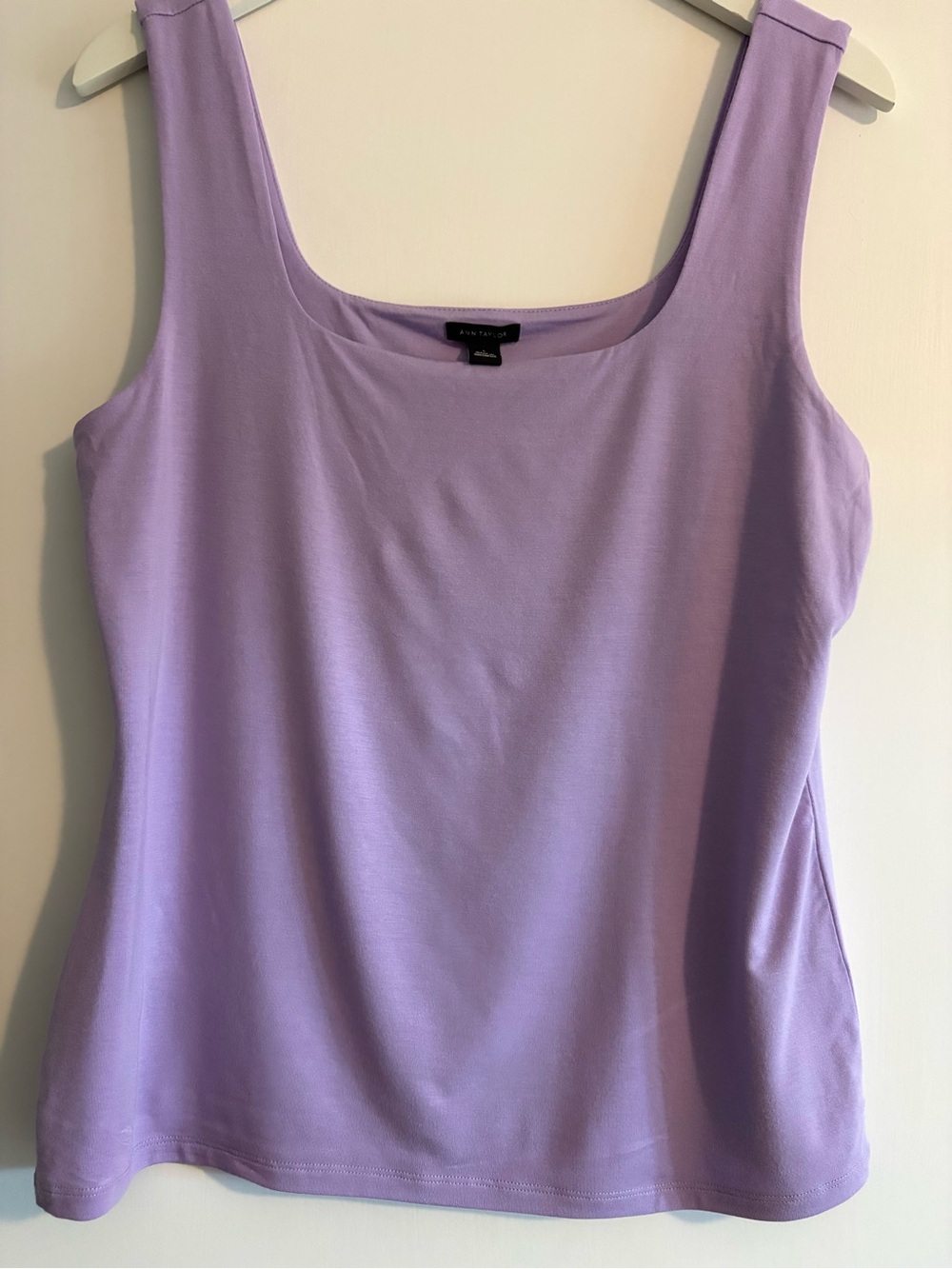Ann Taylor Lavender Scoop Neck Tank Top